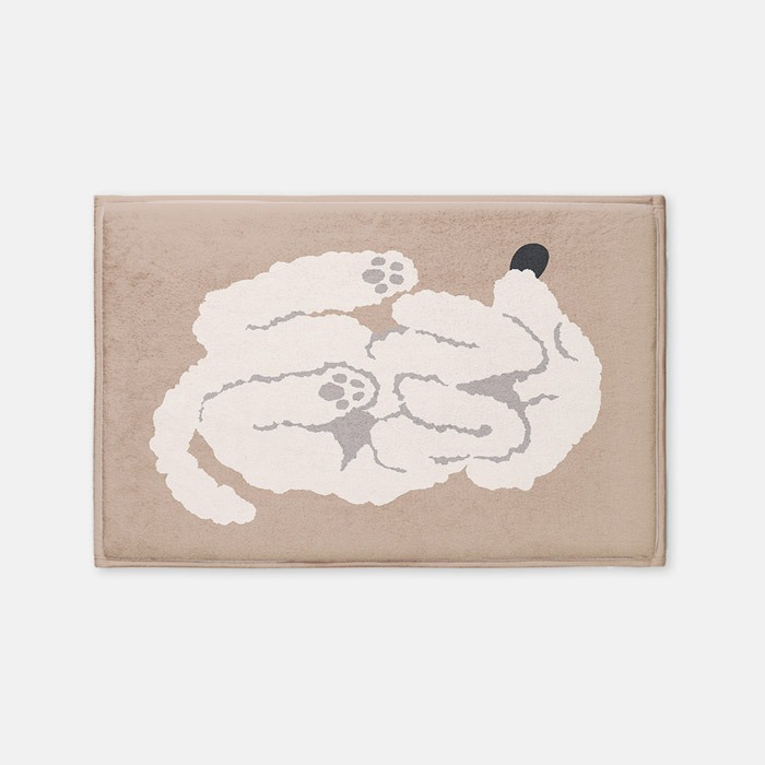 강아지식빵(beige) 발매트